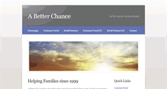 Desktop Screenshot of abetterchance.com.au